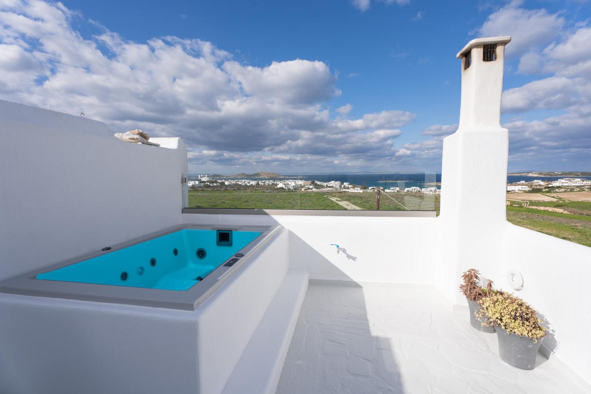 Pure White 1Bd House With Amazing Sea Views In Naousa Exterior foto